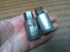 2 x Gedore 17mm & 19mm Allen Key - Hex Bit Sockets  1/2" Square Drive