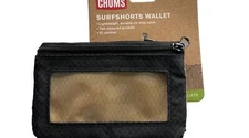 Chums Surfshort Wallet Black and Beige