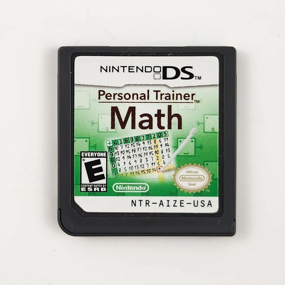 Personal Trainer Math Nintendo DS 2009 Authentic Official Seal USA No Case - Image 2 of 4