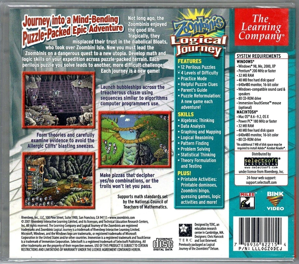 2 Zoombinis Logical Journey and Island Odyssey Pc Both Sealed New Win10 8 7 XP - Image 4 of 4