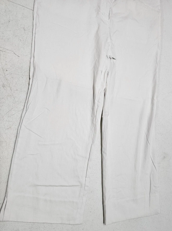 Pantalones Rafaella Clásicos Mujer Talla 14 (34x22) Blanco Carpi Recortados Pierna Recta Foto 4 de 4