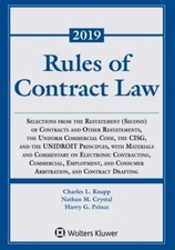 Rules of Contract Law 2019 - Knapp, Crystal, ...