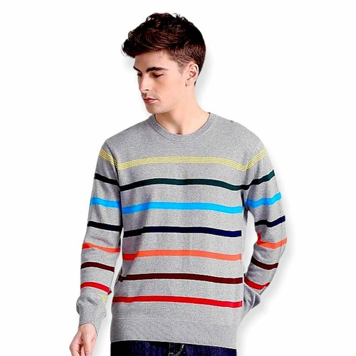 GAP Multicolor Striped Grey Pullover 