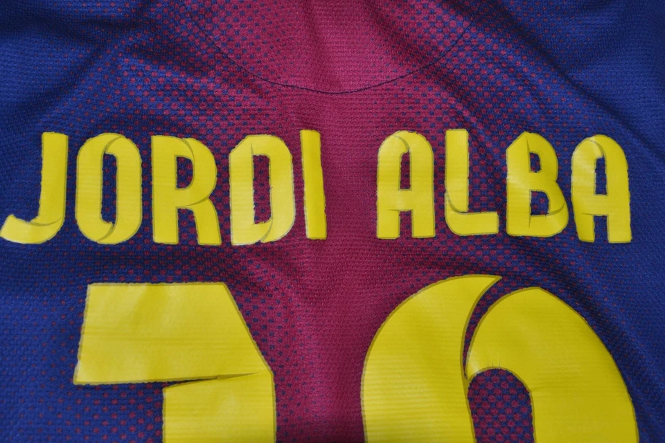 CAMISETA DE FUTBOL LOCAL BARCELONA ESPAÑA 2012/2013 NIKE JORDI ALBA #18 TALLA S ADULTO Foto 4 de 4