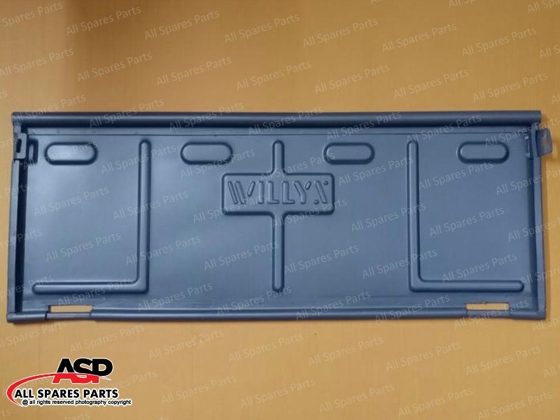 Willys Script Tailgate CJ2A CJ3A CJ3B CJ5 CJ6 fits Jeep Willys Tailgate ...