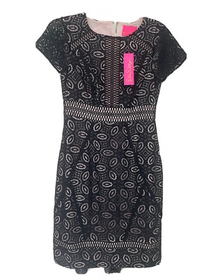 Lilly Pulitzer black lace Suzanne Shift dress Size 4 | eBay