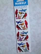 HAMBLY STUDIOS STICKERS GLITTERS SHIMMERS BIRDS MULTI-COLORED PRISMATIC