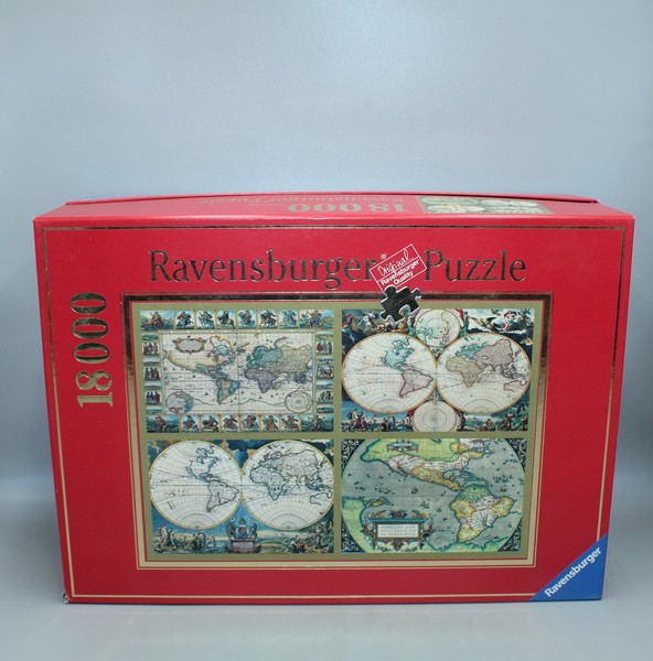 🧩Innen Neu: Puzzle 18000 Ravensburger Historische Weltkarte Jigsaw 🧩-image