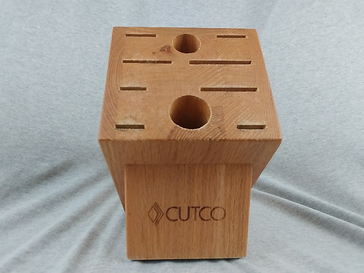 CUTCO Wooden Wood Knife Holder Block 10 Slot Block