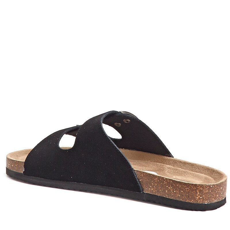Khombu Mens Charley Double Buckle Genuine Suede Leather  display picture 2