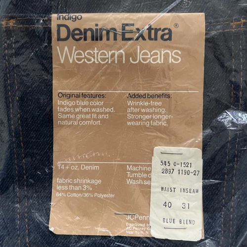 Men’s indigo denim jeans