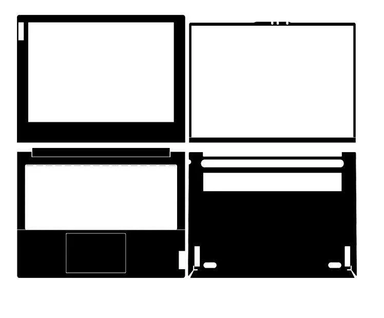 Pegatinas protectoras para computadora portátil Dazzle para Lenovo ThinkBook Plus G2 IPG 13.3 Foto 2 de 4