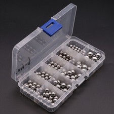 BOX 1-10mm High Precision Bearing Balls Smooth Ball Box Set 304 Stainless Steel