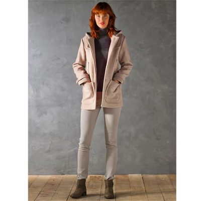 Manteau Duffle Coat SOMEWHERE En Laine - Taille 38 Beige - Mi-long - Neuf Avec étiquettes