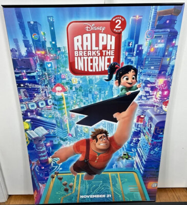 Wreck-It Ralph 2018 Disney Double Sided Original Movie Poster 27” x 40”  Rolled