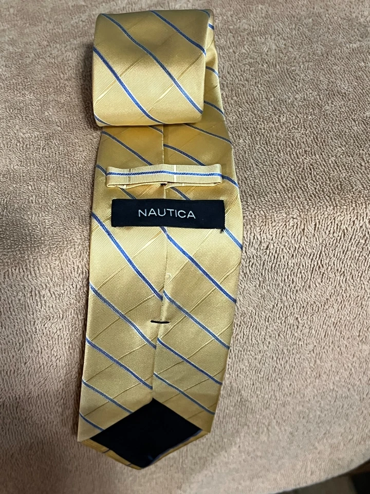 NAUTICA MENS LUXURY SILK DRESS TIE 3.5" WIDE — 第 3/3 张图片