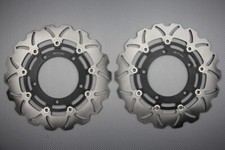 Pair of Wave Floating Front Brake Discs 310mm For SUZUKI GSX FA ABS 650 2008-16