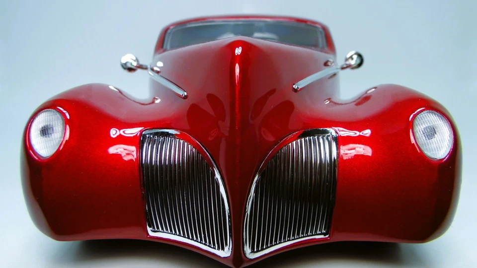 Hot Rod Ford Mecury Merc Chopped Dragster1:18Race Car12Custom24Racer Carousel RD - Image 2 of 4