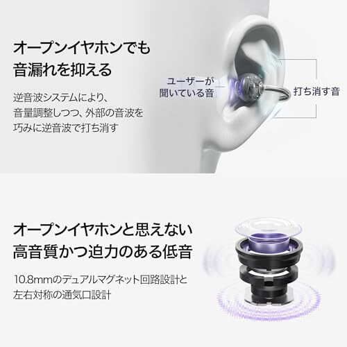 Huawei FreeClip Clip-on Open Ear Earphone Earbuds Purple