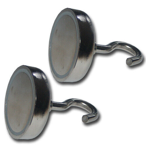 NEODYM MAGNETE MIT HAKEN ✅ ÖSE Ø10-75mm STARKE HAFTKRAFT HAKENMAGNET MAGNETHAKEN - Bild 22 von 25
