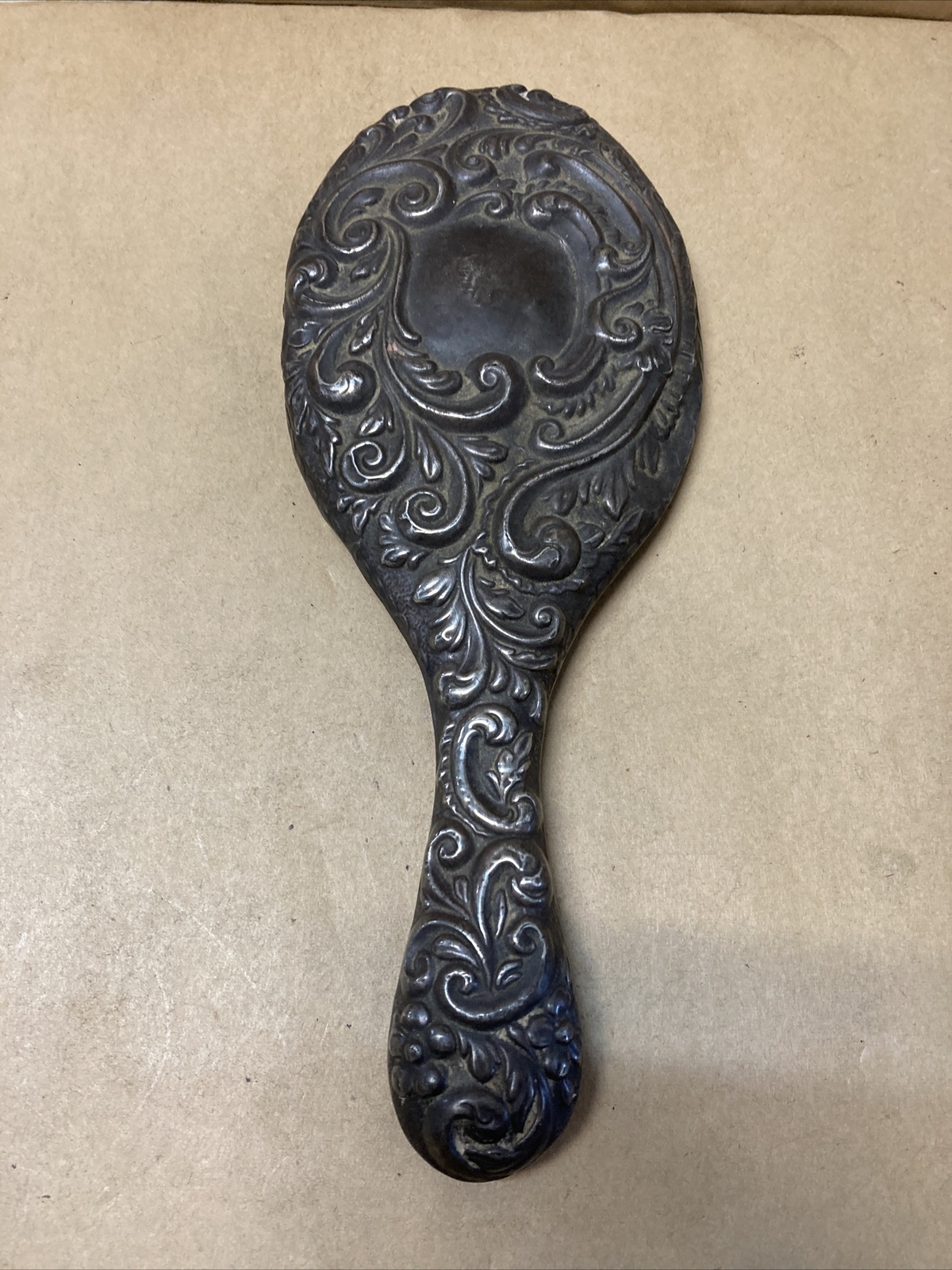 VINTAGE SILVER ANTIQUE VANITY HAND MIRROR HALLMARKS G198 eBay