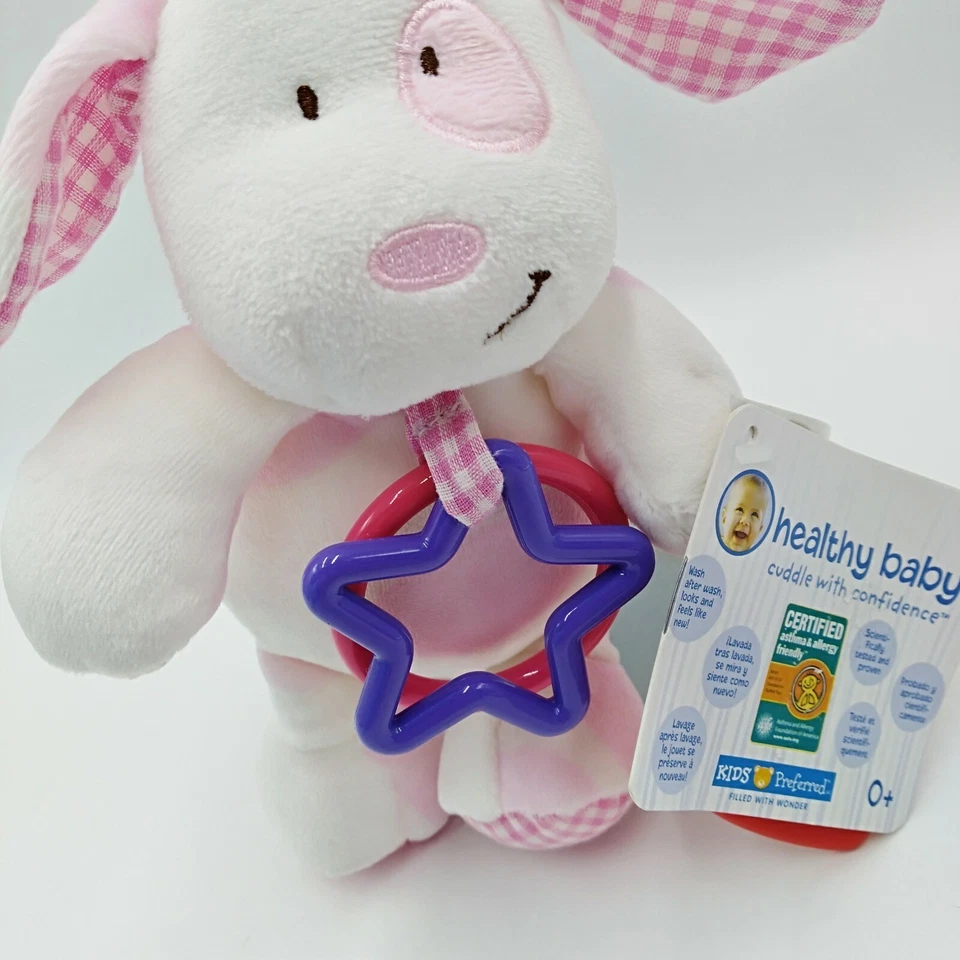 Etiqueta Kids Preferred Pink Puppy Dog Plush Animal Rattle Buddies 47612 2009 - Imagem 2 de 4