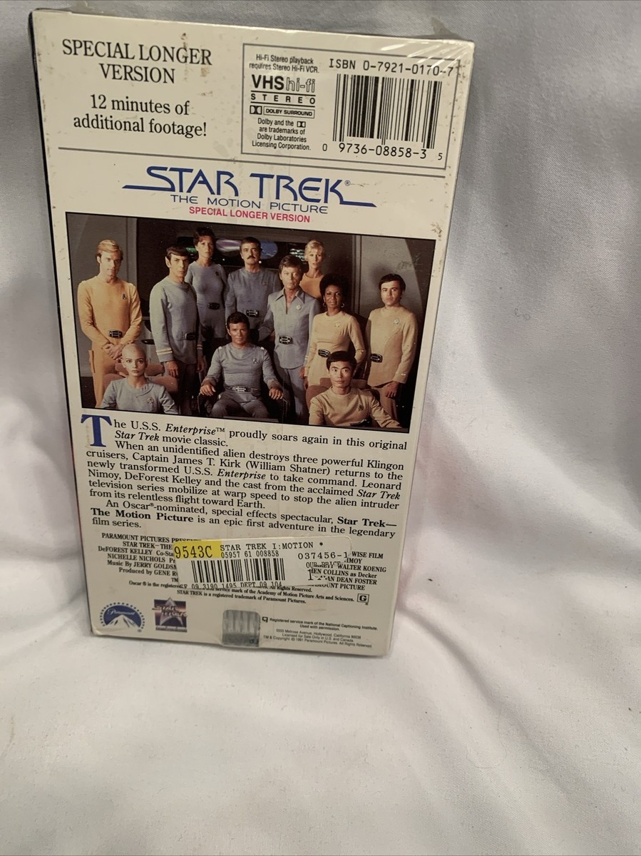 NEW SEALED Star Trek: The Motion Picture SPECIAL LONGER VERSION