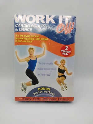 New!!! WORK IT OFF! With Tracy York 2 WORKOUT DVD Set Sealed