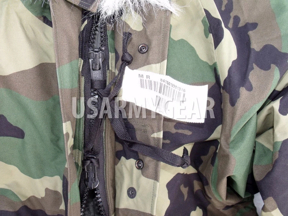 New US Army Cold Wet Weather Gen 1 ECWCS Woodland Goretex Parka Jacket S M L XL - Image 2 of 4