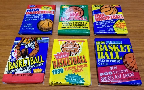 1986 Fleer Basketball Wax Pack Sealed 1987 88 89 90 91 Run MICHAEL JORDAN Rookie