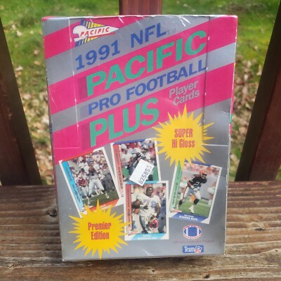 Pacific 1991 NFL Pacific PRO FOOTBALL Plus Player Cards- Sealed Box