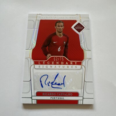 2022 Panini National Treasures World Cup Auto Ricardo Carvalho #52/75
