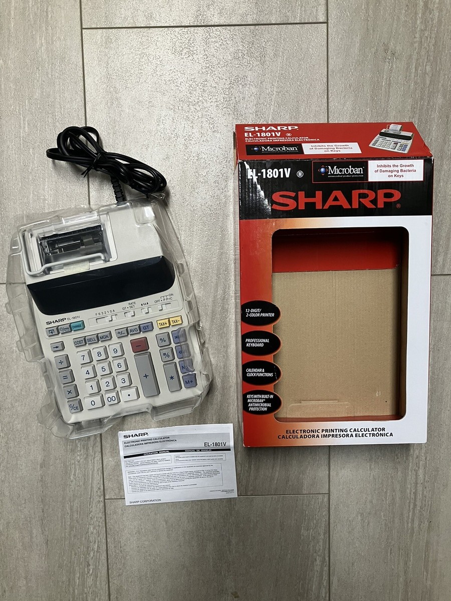 Calcolatrice Sharp EL-1801V Con Stampa - Compatta E Pratica Per Ufficio E Casa - Foto 5