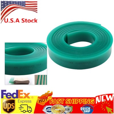 6FT Silk Screen Printing Squeegee Blade 70 DURO Polyurethane Rubber 71'' Green