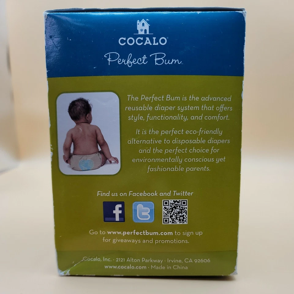 Многоразовые тканевые подгузники COCALO Perfect Bum тройные вставки 6 шт. БОЛЬШИЕ 20-30 фунтов - Изображение 3 из 4