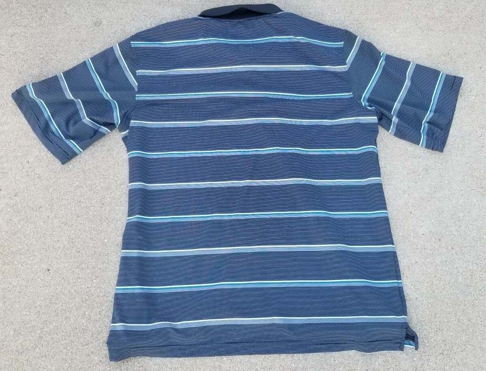 Kirkland Signature Mens Polo Golf Rugby Equestrian Shirt Black Blue Size 2XL  - Image 4 of 4