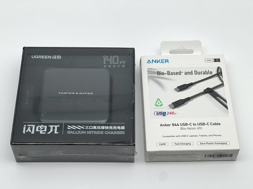 UGREEN 140W GaN USB-C Charger Nexode PPS PD 3.1 3-Port, W/Anker 6ft 240W Cable - Picture 13 of 14