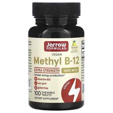 Jarrow Methyl B-12, Extra Strength, Lemon, 1,...