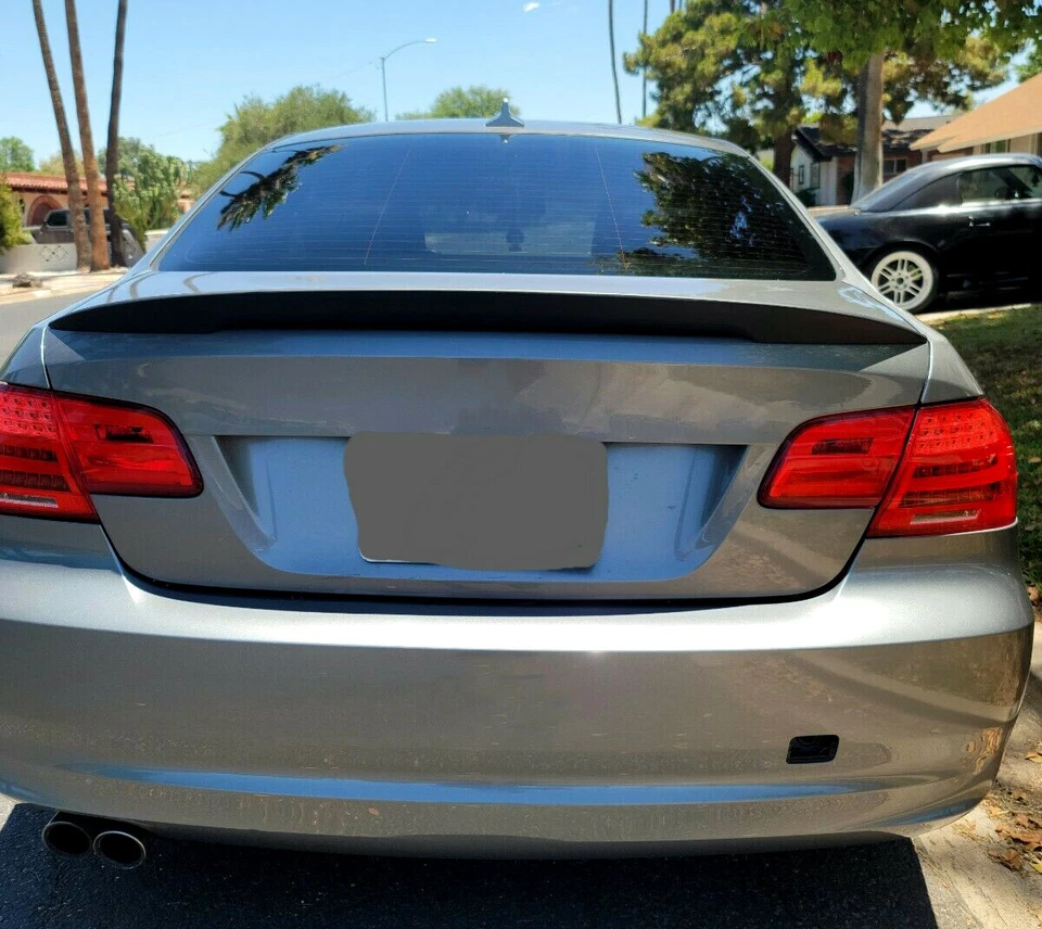 Trunk Spoiler Rear Wing For 2007-2013 BMW E92 Coupe 328i 335i M3 Black ABS Foto 4 de 4