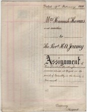 Argoed Document Vellum Assignment 2 Leasehold properties in Bedwellty Wales 1898