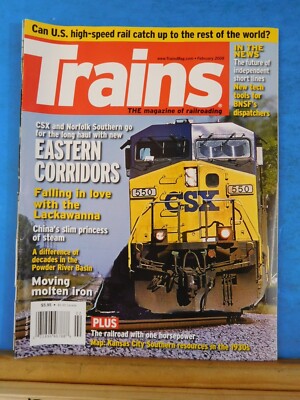 Trains Magazine 2008 Februar Eastern Corridors China Powder River Basin Moving