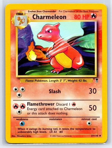 2002 charmeleon pokemon card 2002 Pokemon Other - Legendary Collection #37 Charmeleon EX-MT