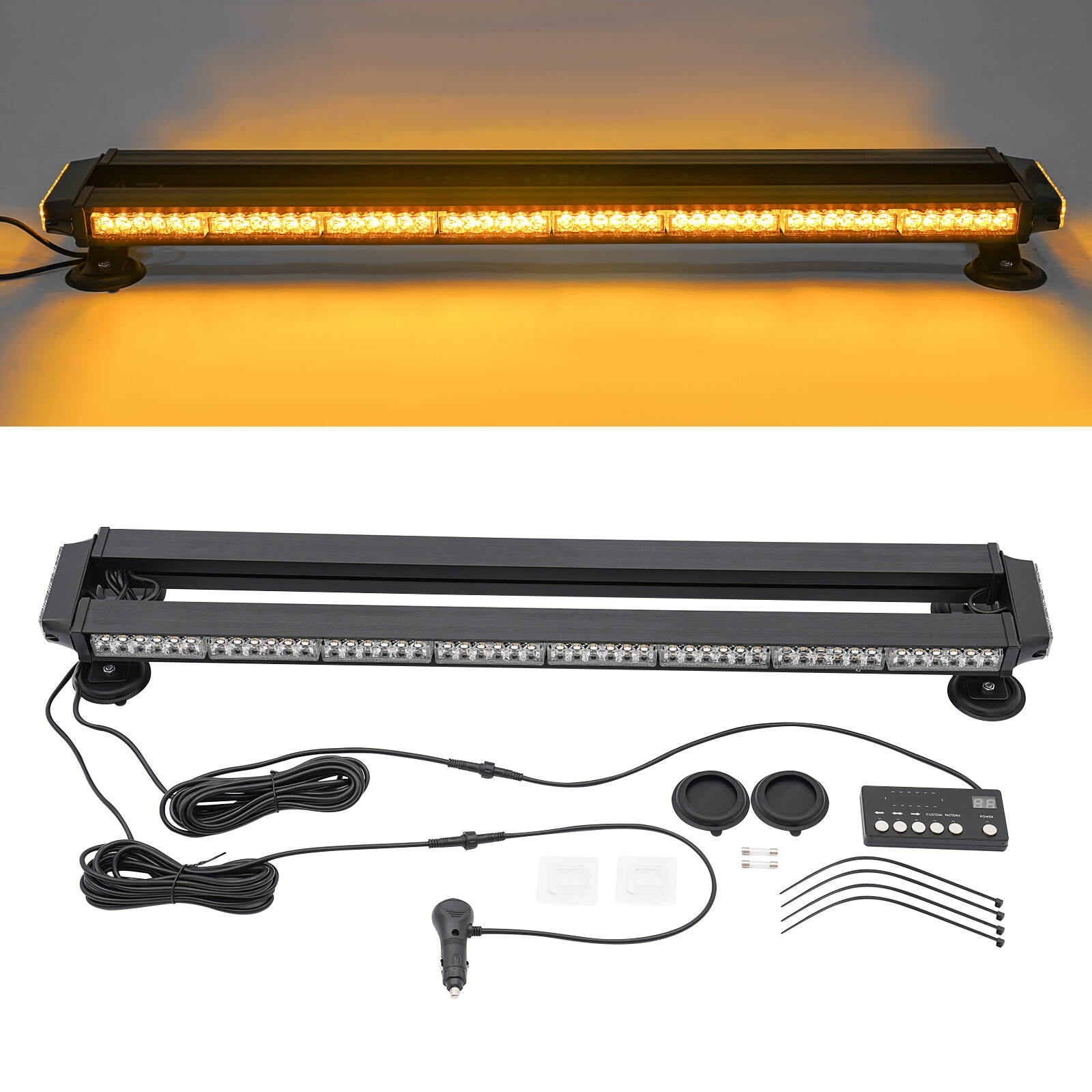 LED Strobe Light Bar Universal For Cars/RVs/Vans/Trucks Emergency Strobe Light