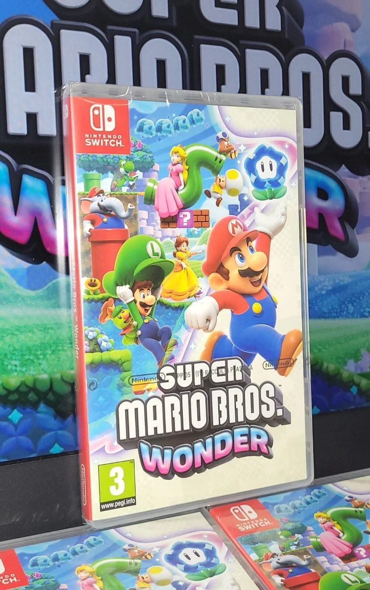 Super Mario Bros. Wonder Nintendo SWITCH + Sticker Sheet NEW SEALED In  Stock NOW