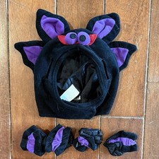 5pc Count Dracula Monster Vampire Bat Halloween Pet Dog Cat Costume Sz S