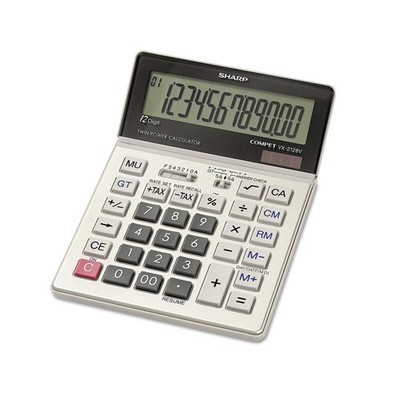 Sharp VX2128V 12-Digit LCD Commercial Desktop Calculator New
