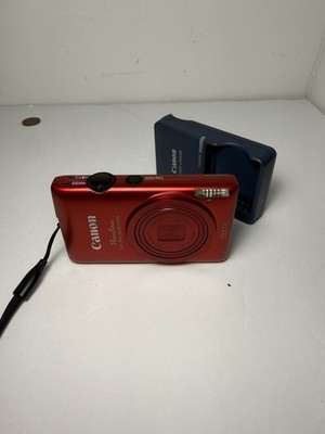 Canon PowerShot ELPH 300 HS 12.1MP Red Digital Camera With