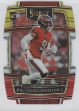 2021 Panini Select Concourse Red & Yellow Prizm Die-Cut Joe Tryon-Shoyinka 11pe