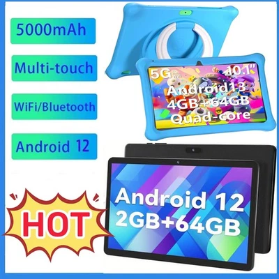 SGIN Adult Kids Tablet 10-inch 2-4GB RAM 64GB ROM Android 12/13 2MP+5MP 5000mAh Wifi