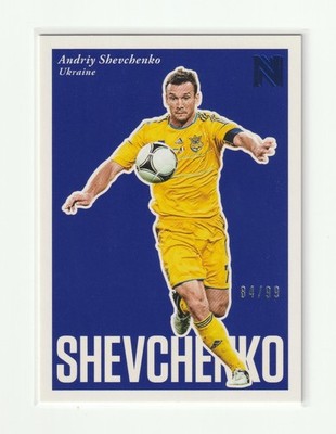 2017 PANINI NOBILITY SOCCER BLUE 84/99 [ ANDRIY SHEVCHENKO ] UKRAINE